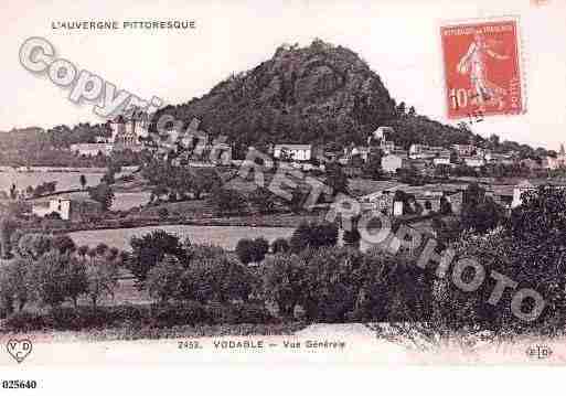 Ville de VODABLE, carte postale ancienne