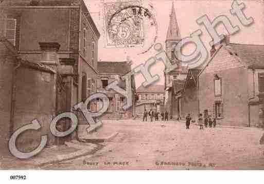 Ville de BOUZY, carte postale ancienne