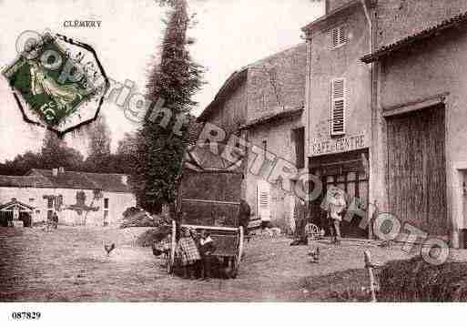 Ville de CLEMERY, carte postale ancienne