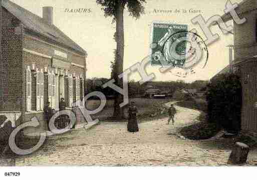 Ville de DAOURS, carte postale ancienne