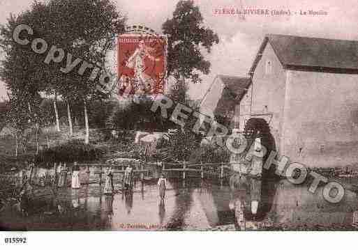 Ville de FLERELARIVIERE, carte postale ancienne