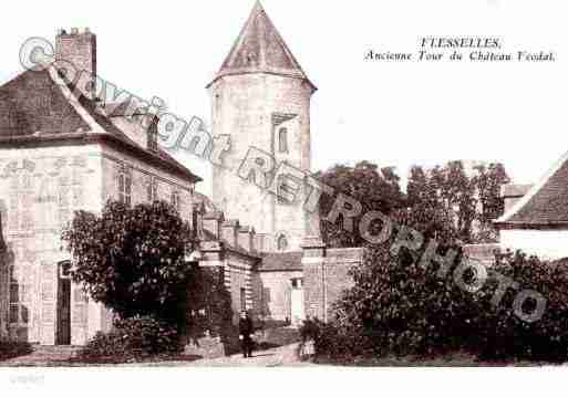 Ville de FLESSELLES, carte postale ancienne