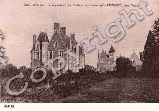 Ville de FREIGNE, carte postale ancienne
