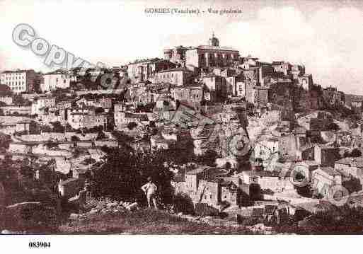 Ville de GORDES, carte postale ancienne