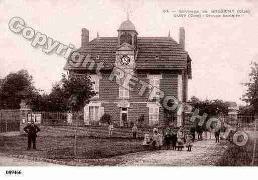 Ville de GURY, carte postale ancienne