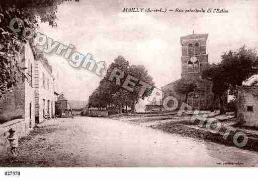 Ville de MAILLY, carte postale ancienne