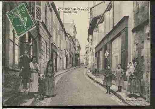 Ville de MONTMOREAUSAINTCYBARD, carte postale ancienne