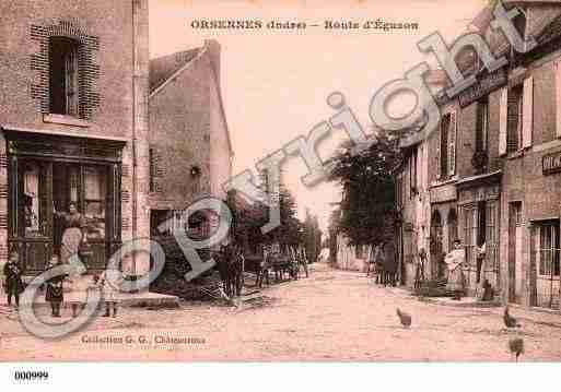 Ville de ORSENNES, carte postale ancienne