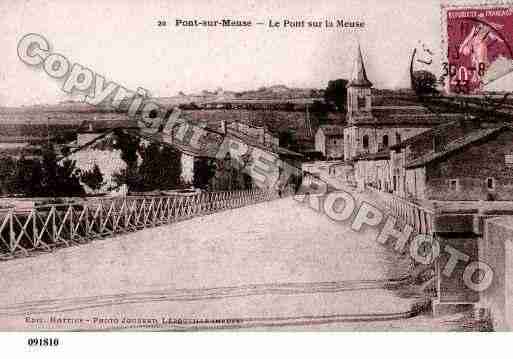Ville de PONTSURMEUSE, carte postale ancienne