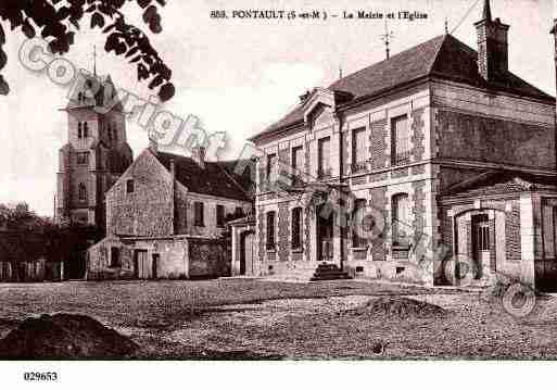 Ville de PONTAULTCOMBAULT, carte postale ancienne