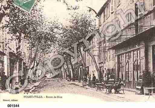 Ville de PUGETVILLE, carte postale ancienne