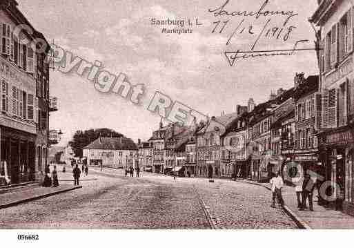 Ville de SARREBOURG, carte postale ancienne