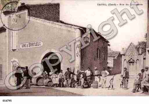 Ville de TAVEL, carte postale ancienne