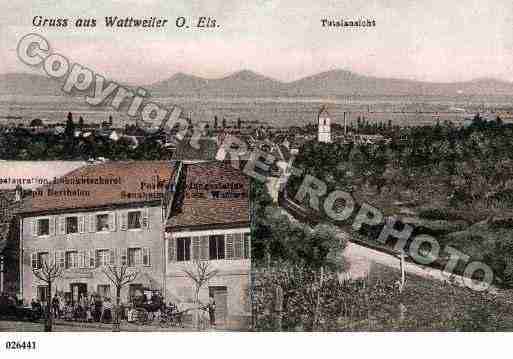 Ville de WATTWILLER, carte postale ancienne