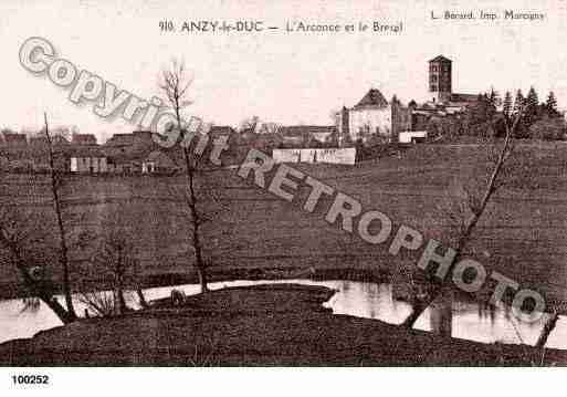 Ville de ANZYLEDUC, carte postale ancienne