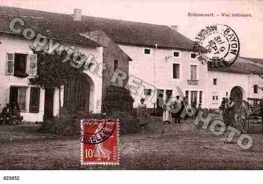Ville de BREMONCOURT, carte postale ancienne