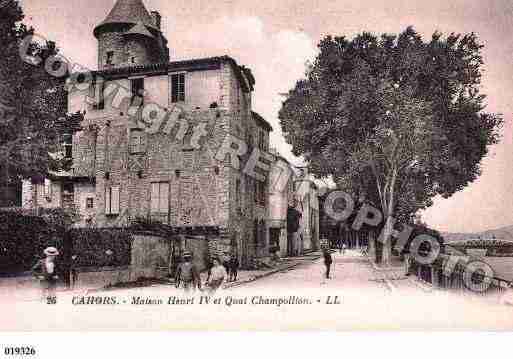 Ville de CAHORS, carte postale ancienne