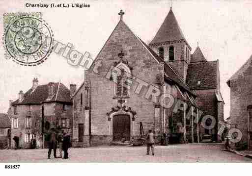 Ville de CHARNIZAY, carte postale ancienne