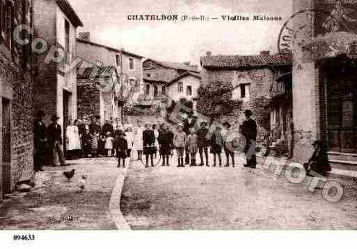 Ville de CHATELDON, carte postale ancienne