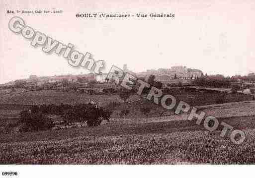 Ville de GOULT, carte postale ancienne