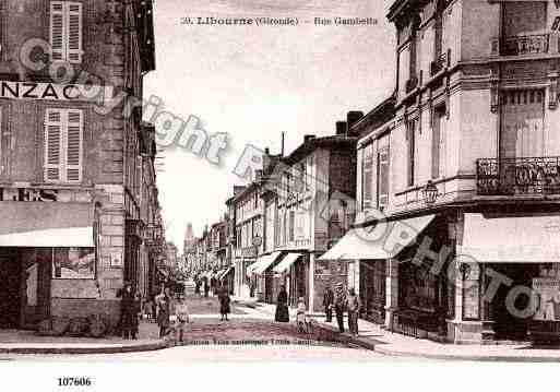 Ville de LIBOURNE, carte postale ancienne