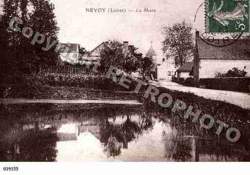 Ville de NEVOY, carte postale ancienne