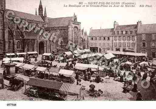 Ville de SAINTPOLDELEON, carte postale ancienne