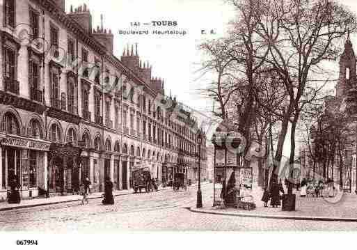 Ville de TOURS, carte postale ancienne