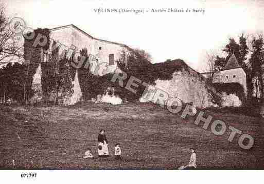 Ville de VELINES, carte postale ancienne