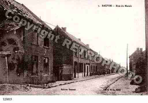 Ville de BAUVIN, carte postale ancienne