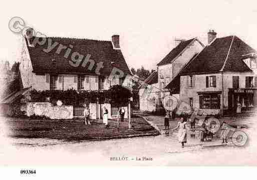 Ville de BELLOT, carte postale ancienne