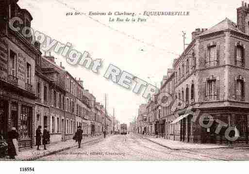 Ville de EQUEURDREVILLEHAINNEVILLE, carte postale ancienne