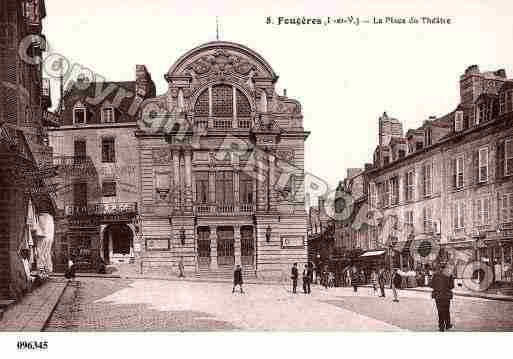 Ville de FOUGERES, carte postale ancienne