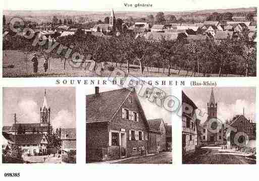 Ville de GINGSHEIN, carte postale ancienne