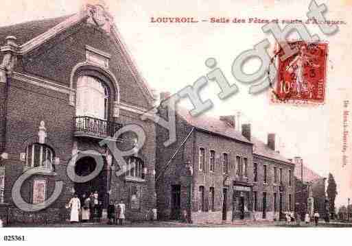 Ville de LOUVROIL, carte postale ancienne