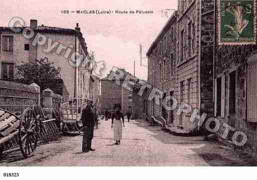 Ville de MACLAS, carte postale ancienne