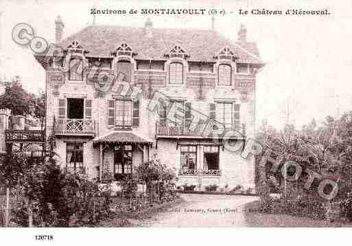 Ville de MONTJAVOULT, carte postale ancienne