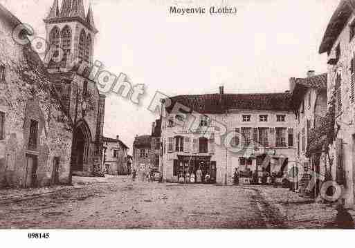 Ville de MOYENVIC, carte postale ancienne