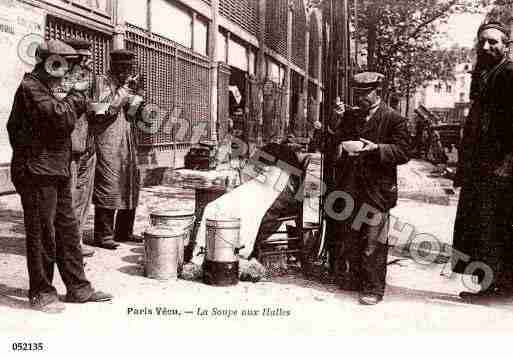 Ville de PARISVECU, carte postale ancienne