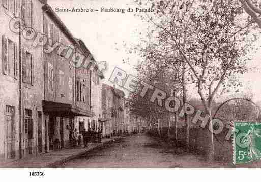 Ville de SAINTAMBROIX, carte postale ancienne