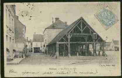 Ville de VATAN, carte postale ancienne