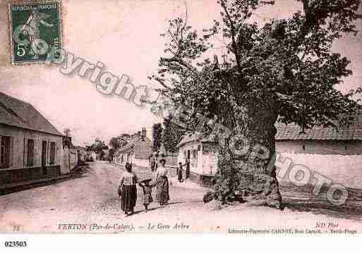 Ville de VERTON, carte postale ancienne