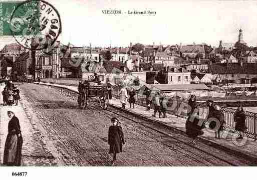 Ville de VIERZON, carte postale ancienne