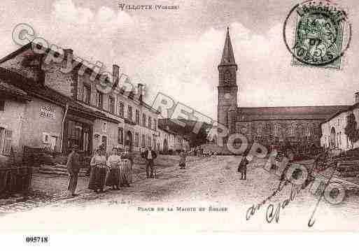 Ville de VILLOTTE, carte postale ancienne