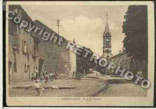Ville de ANGEVILLERS, carte postale ancienne