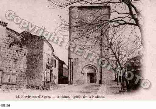 Ville de AUBIAC, carte postale ancienne