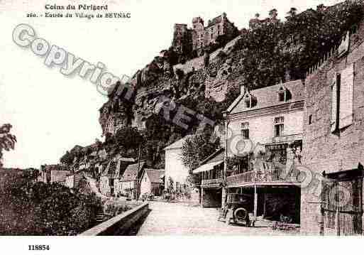 Ville de BEYNACETCAZENAC, carte postale ancienne