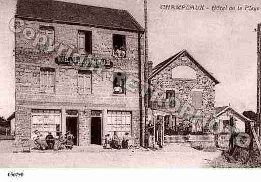 Ville de CHAMPEAUX, carte postale ancienne