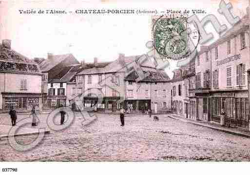 Ville de CHATEAUPORCIEN, carte postale ancienne