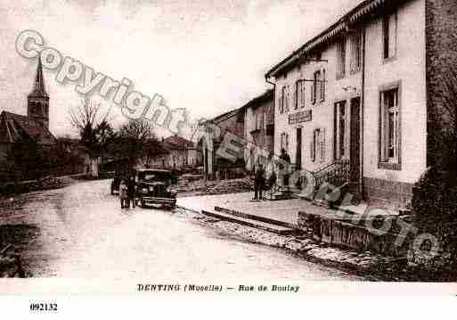 Ville de DENTING, carte postale ancienne